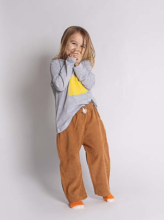 REMERA GRIS PERRO CENTRAL